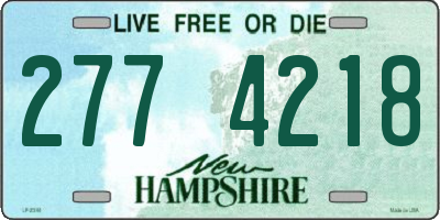 NH license plate 2774218