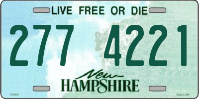 NH license plate 2774221