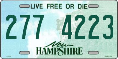 NH license plate 2774223