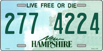NH license plate 2774224