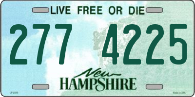 NH license plate 2774225