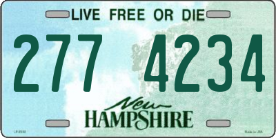 NH license plate 2774234