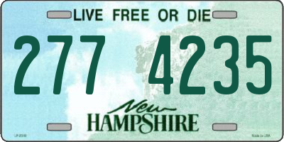 NH license plate 2774235