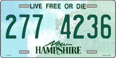 NH license plate 2774236