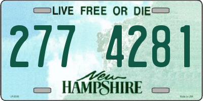 NH license plate 2774281