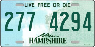 NH license plate 2774294