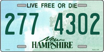 NH license plate 2774302