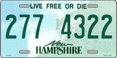NH license plate 2774322