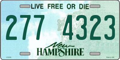 NH license plate 2774323