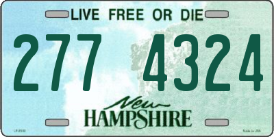 NH license plate 2774324