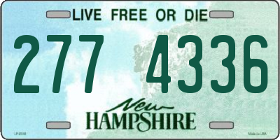 NH license plate 2774336