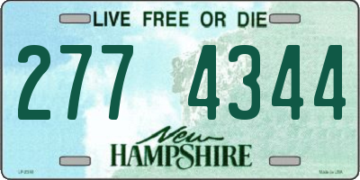 NH license plate 2774344