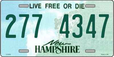 NH license plate 2774347