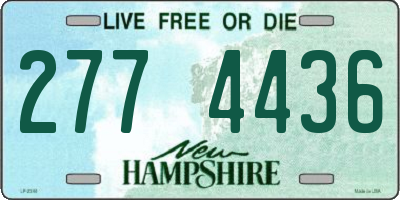 NH license plate 2774436