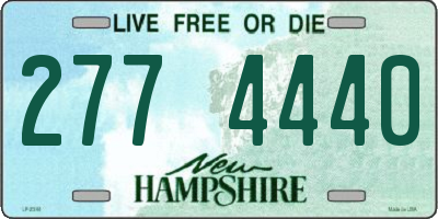 NH license plate 2774440