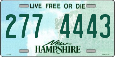 NH license plate 2774443