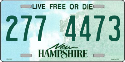 NH license plate 2774473