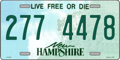 NH license plate 2774478