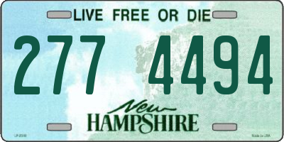 NH license plate 2774494
