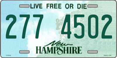 NH license plate 2774502