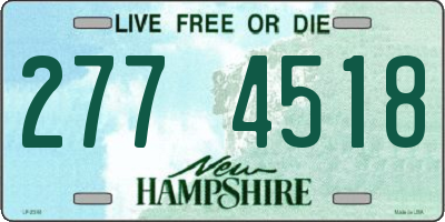 NH license plate 2774518