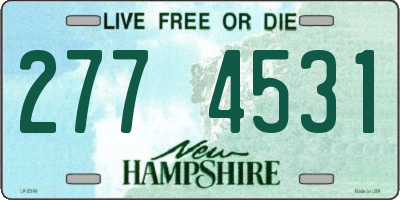NH license plate 2774531