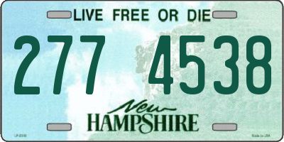 NH license plate 2774538
