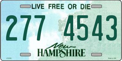 NH license plate 2774543
