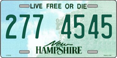 NH license plate 2774545