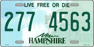 NH license plate 2774563