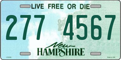 NH license plate 2774567