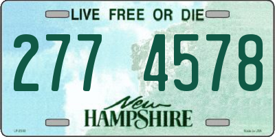 NH license plate 2774578
