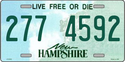NH license plate 2774592