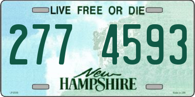 NH license plate 2774593