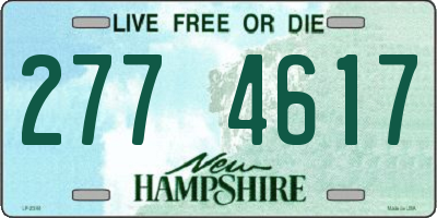 NH license plate 2774617