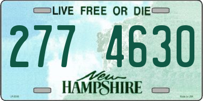 NH license plate 2774630