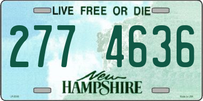 NH license plate 2774636