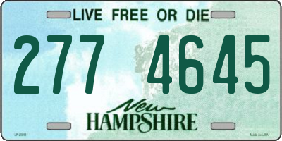 NH license plate 2774645