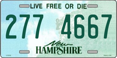 NH license plate 2774667