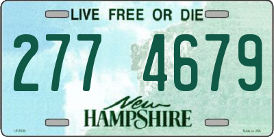 NH license plate 2774679