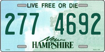 NH license plate 2774692