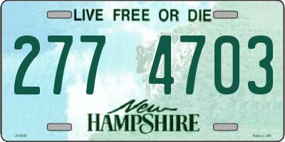 NH license plate 2774703