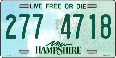 NH license plate 2774718