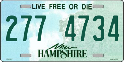 NH license plate 2774734