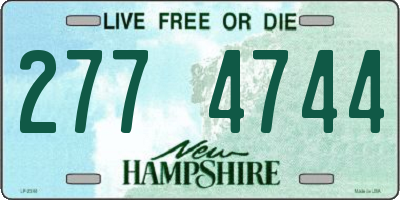 NH license plate 2774744