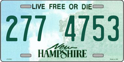 NH license plate 2774753
