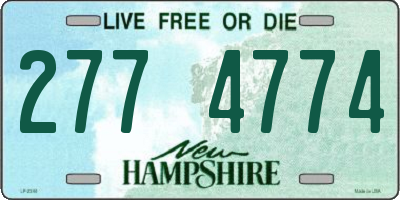 NH license plate 2774774
