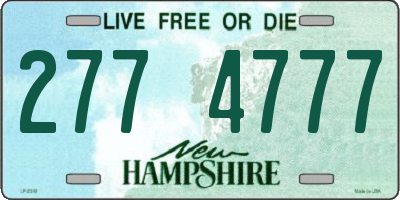 NH license plate 2774777