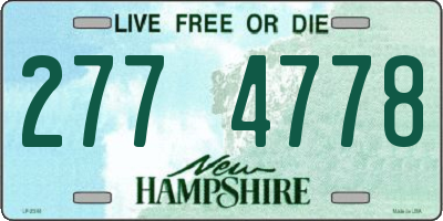 NH license plate 2774778