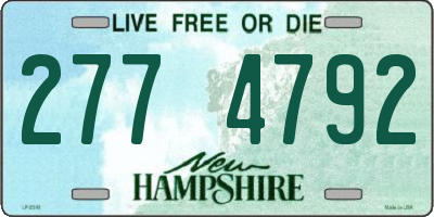 NH license plate 2774792